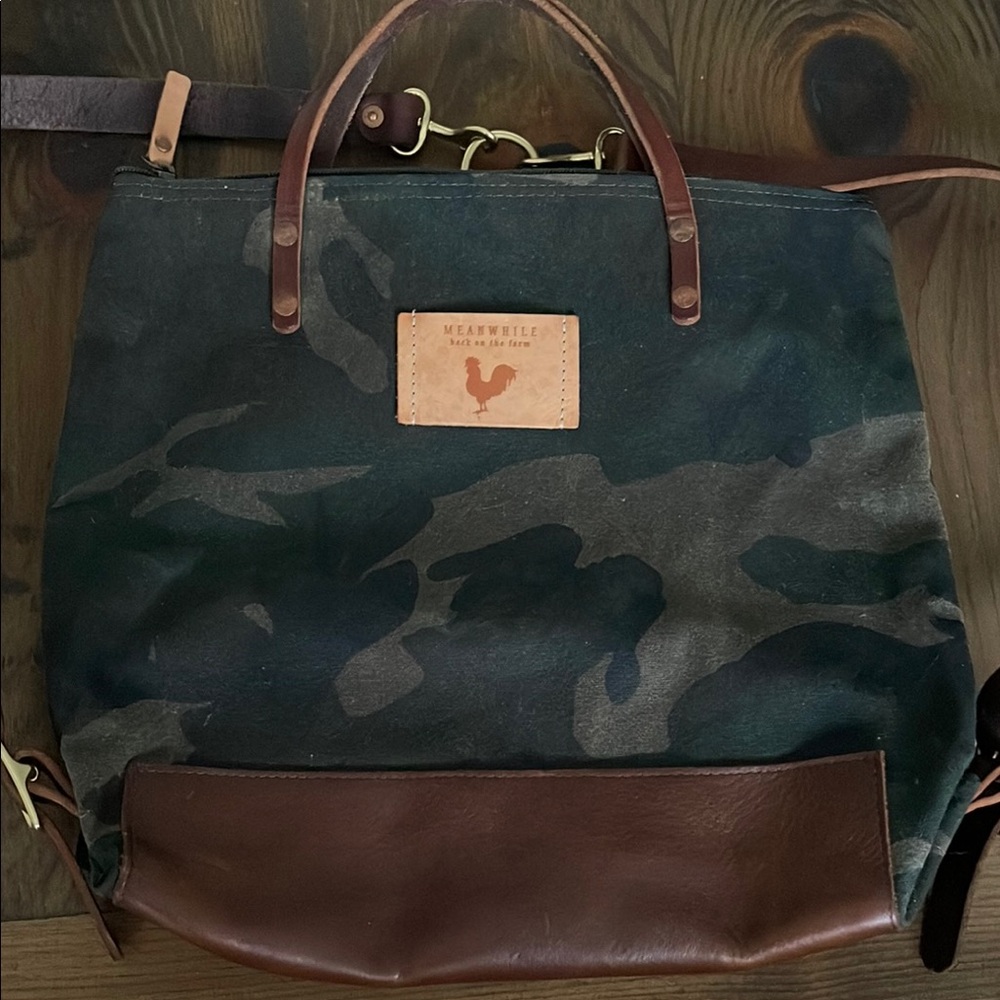 Camo Waxed Canvas Original Meanwhile Back on the Farm Backpack